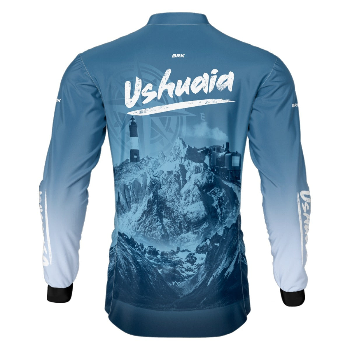 Camisa de Motociclismo Brk Expedição Ushuaia Azul com Proteção Solar UV50+
