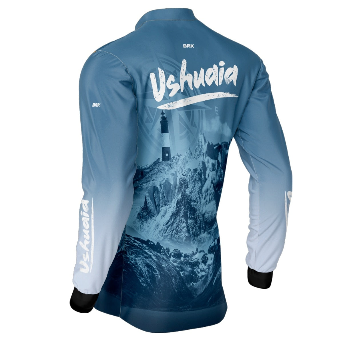 Camisa de Motociclismo Brk Expedição Ushuaia Azul com Proteção Solar UV50+