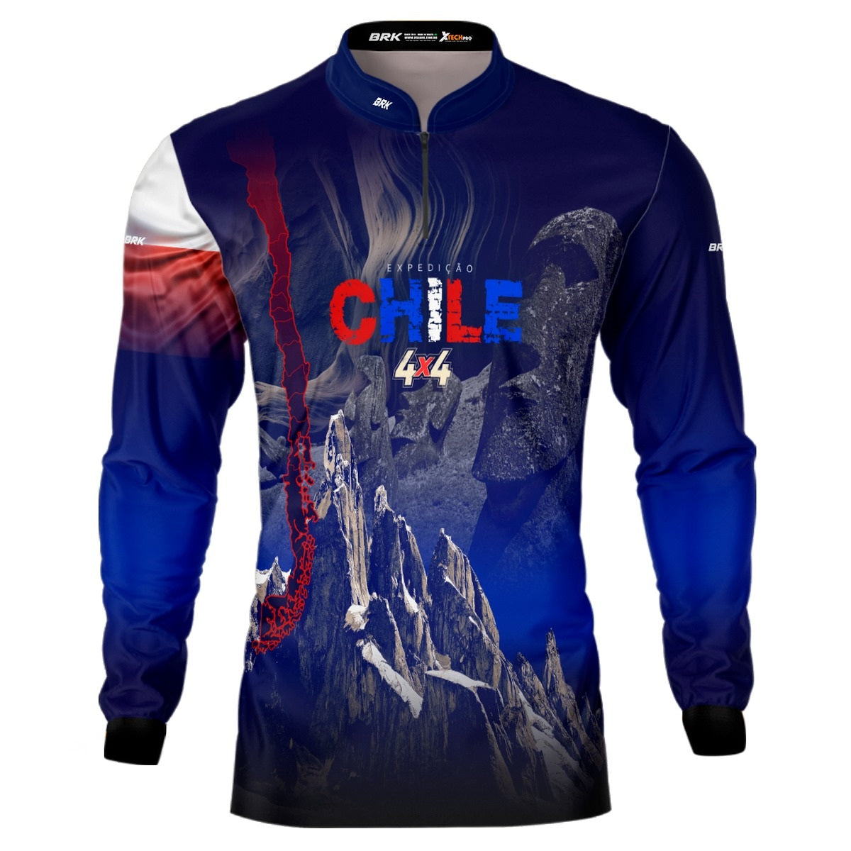 Camisa de Motociclismo Brk Expedição Chile 4X4 com Proteção Solar UV50+