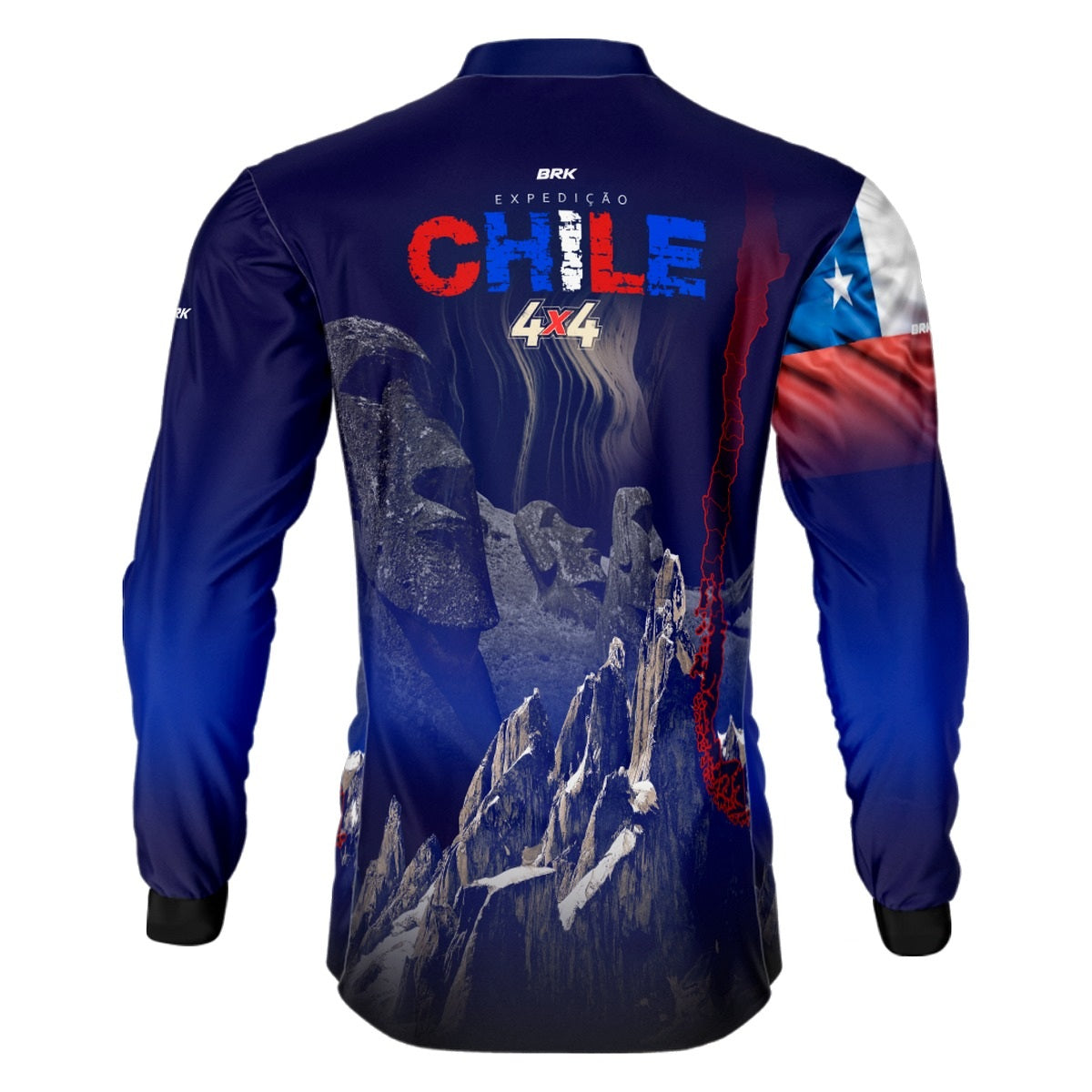 Camisa de Motociclismo Brk Expedição Chile 4X4 com Proteção Solar UV50+