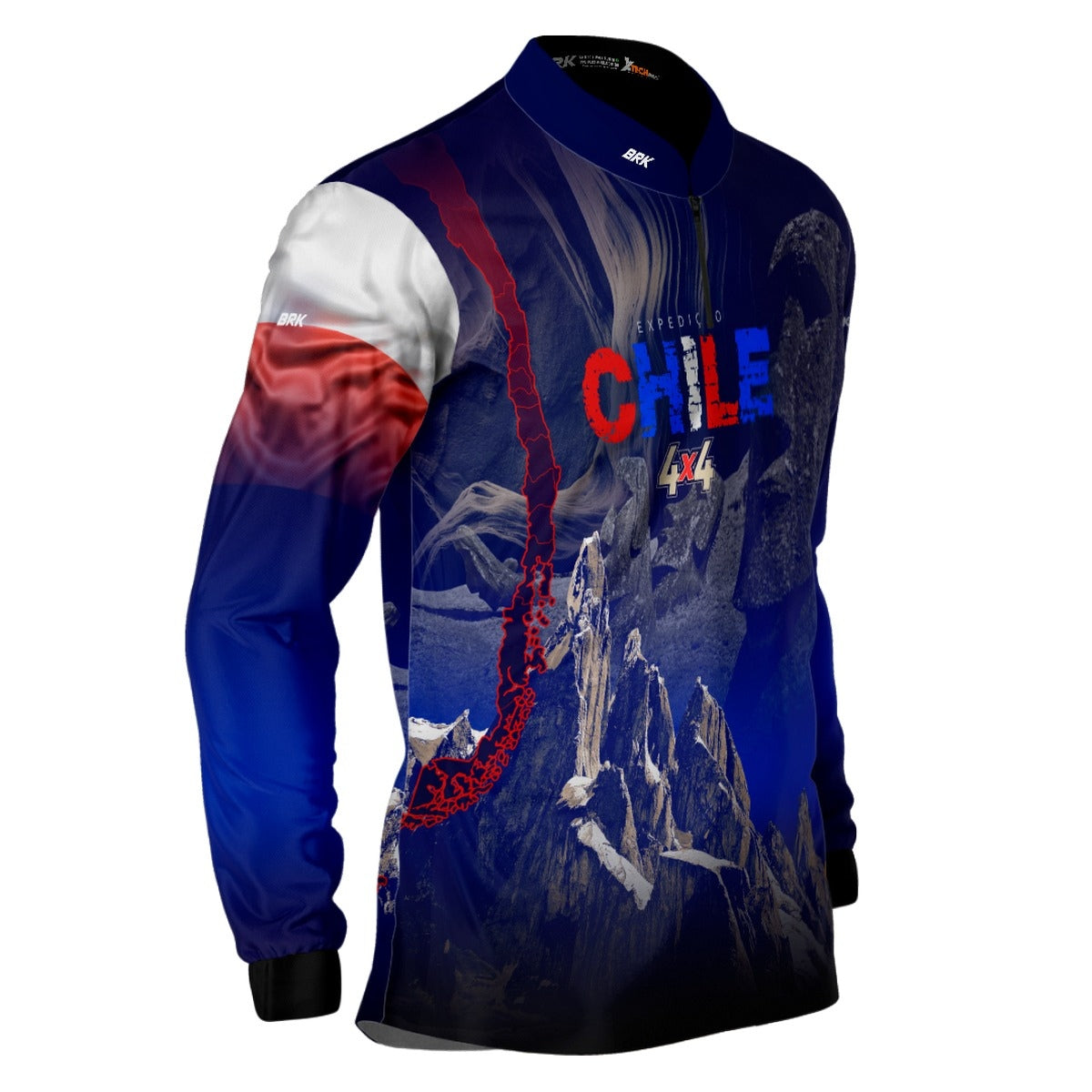 Camisa de Motociclismo Brk Expedição Chile 4X4 com Proteção Solar UV50+