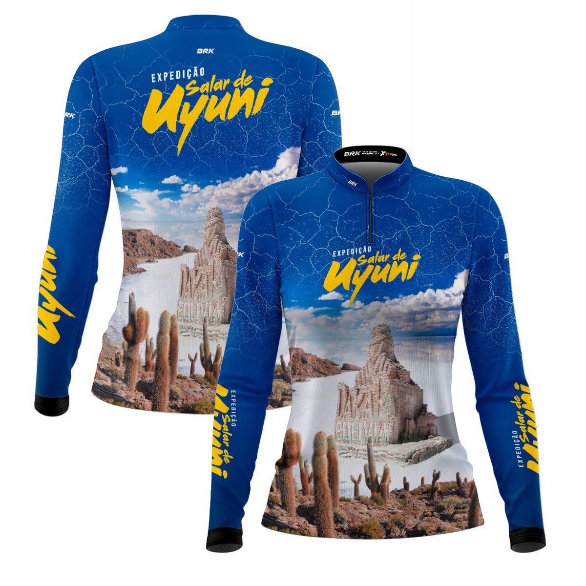 Camisa de Motociclismo Feminina Brk Expedição Salar de Uyuni com Proteção Solar UV50+