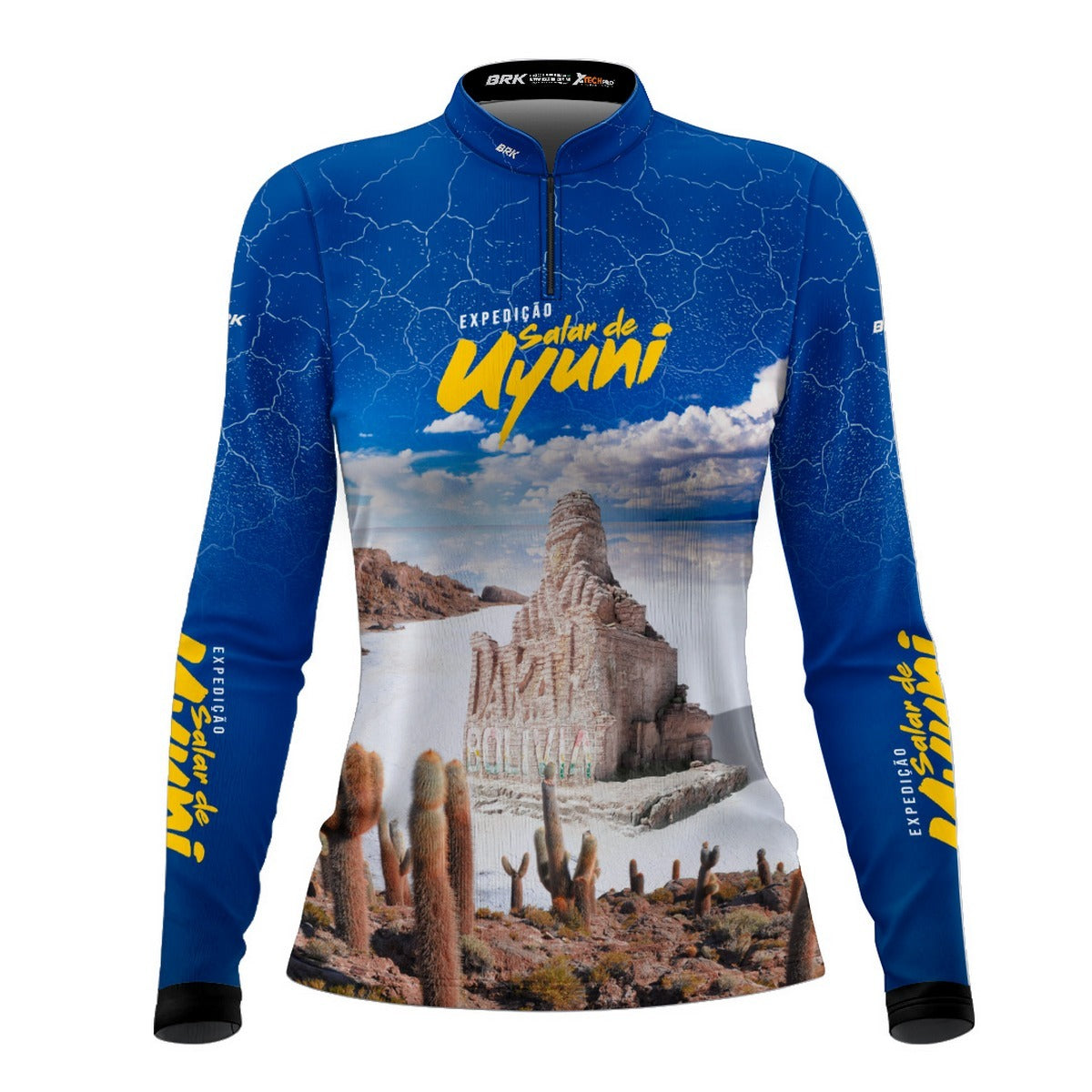 Camisa de Motociclismo Feminina Brk Expedição Salar de Uyuni com Proteção Solar UV50+
