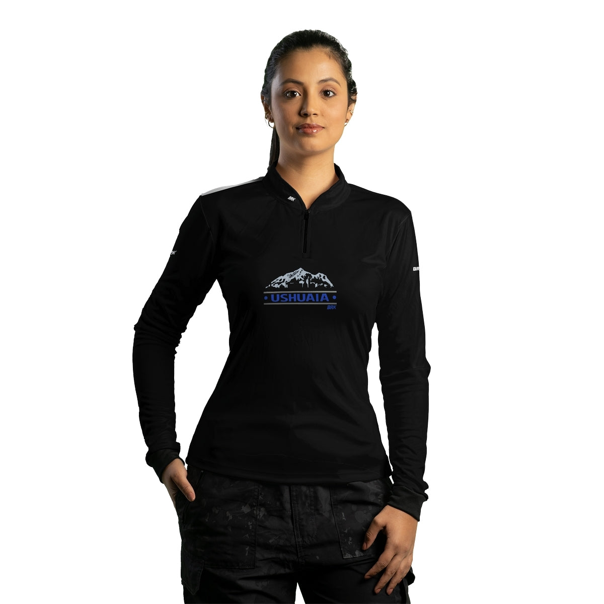 Camisa de Motociclismo Feminina Brk Ushuaia Tierra Del Fuego com Proteção Solar UV50+