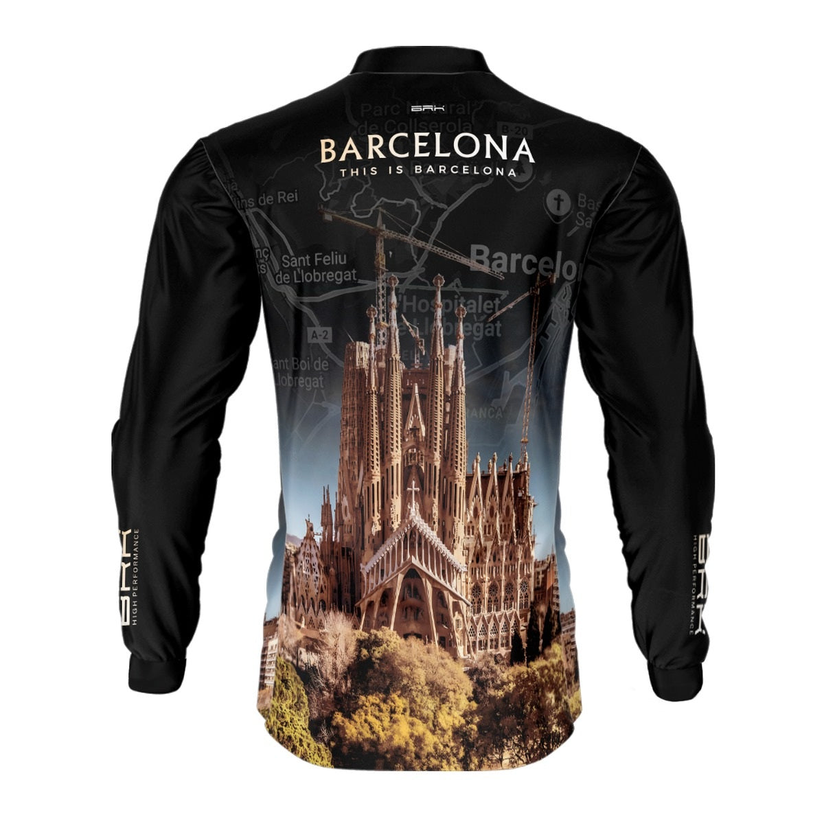 Camisa de Motociclismo Brk Expedição Barcelona com Proteção Solar UV50+