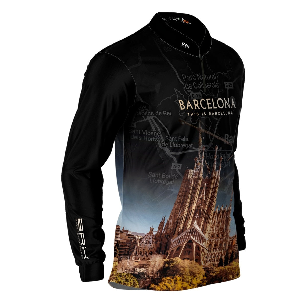 Camisa de Motociclismo Brk Expedição Barcelona com Proteção Solar UV50+