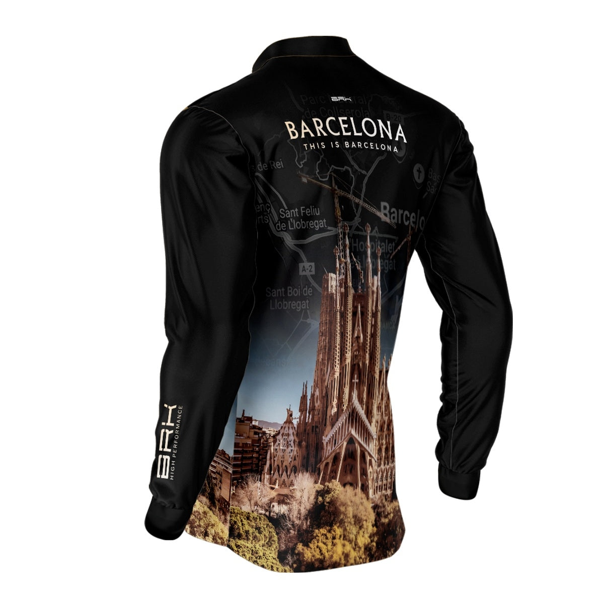 Camisa de Motociclismo Brk Expedição Barcelona com Proteção Solar UV50+