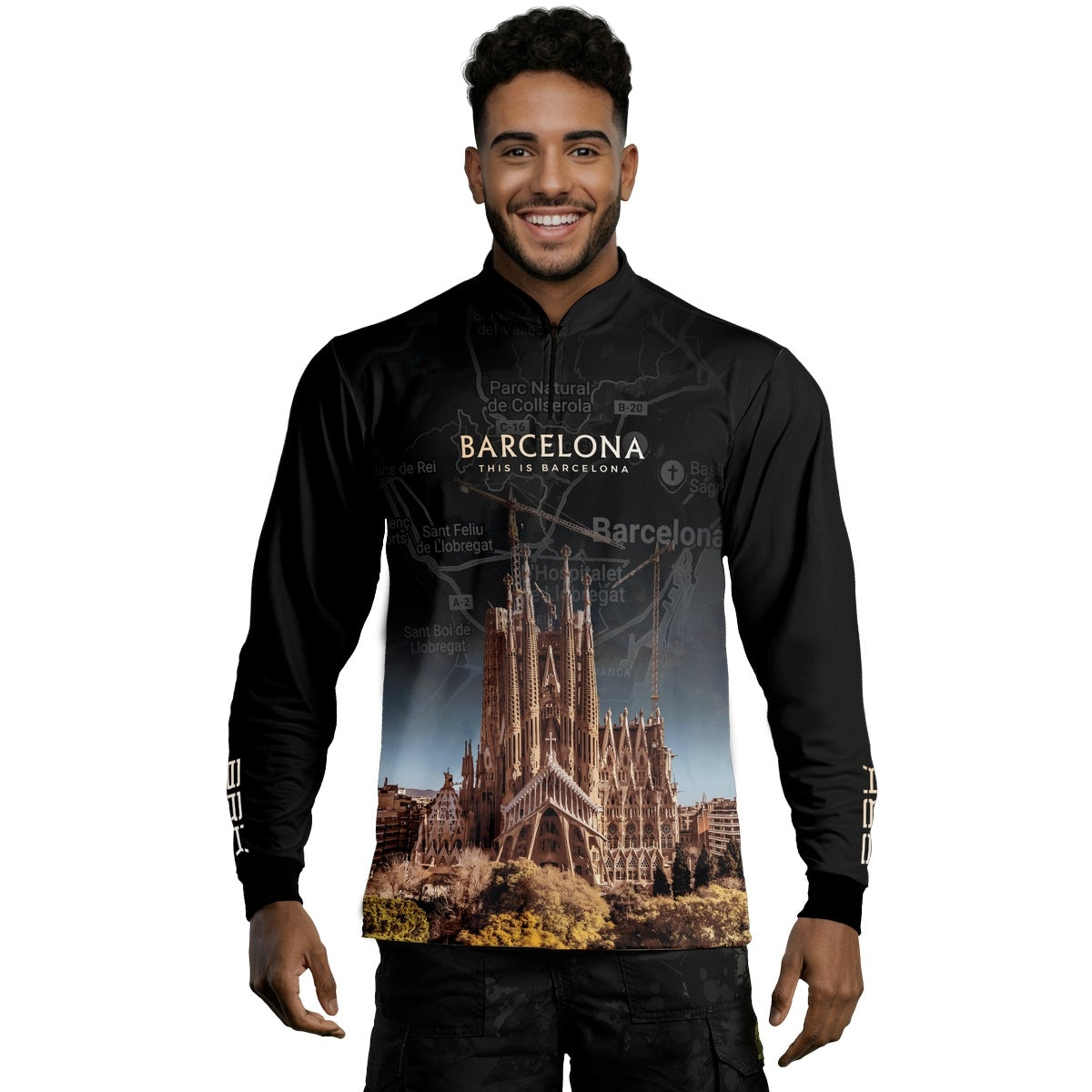 Camisa de Motociclismo Brk Expedição Barcelona com Proteção Solar UV50+
