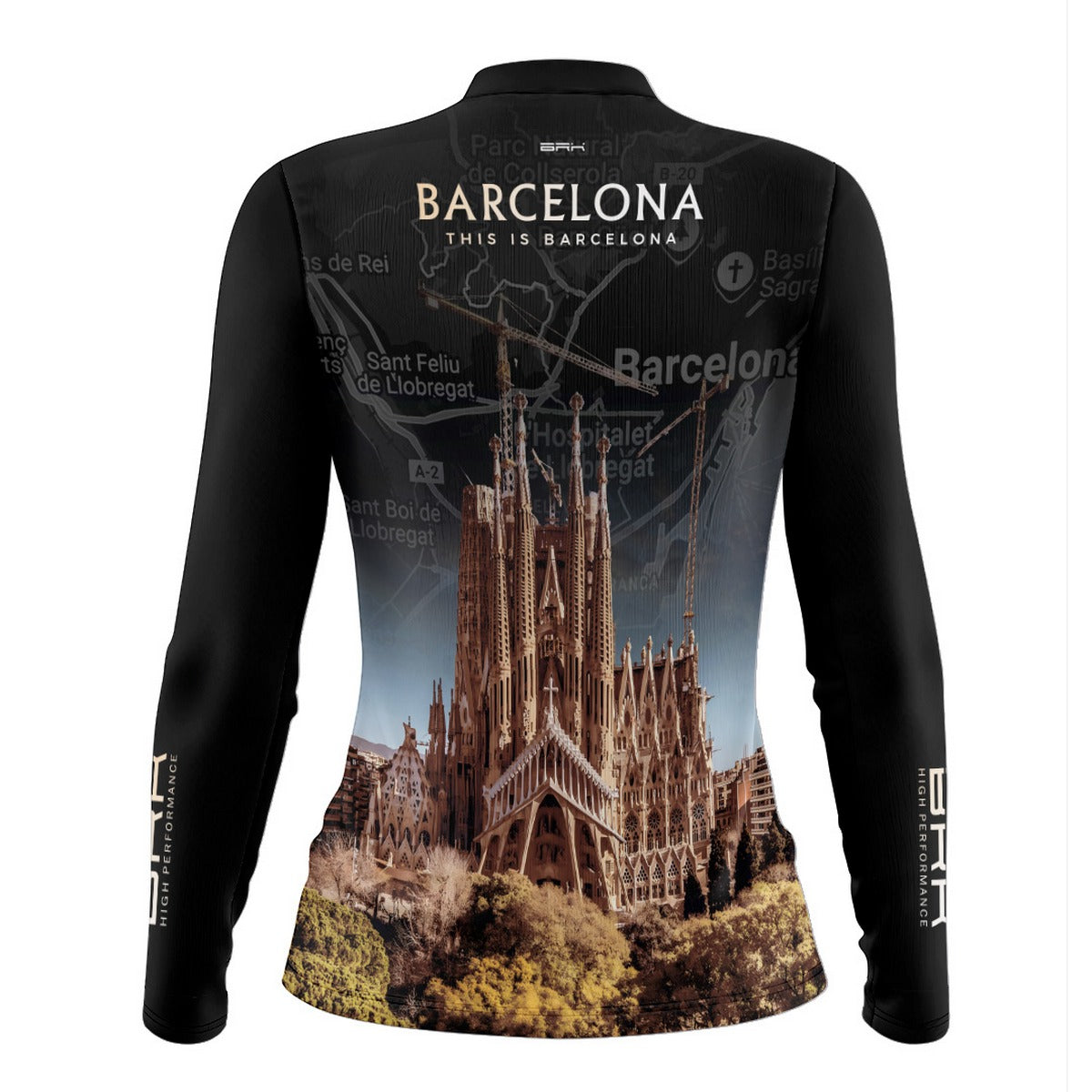 Camisa de Motociclismo Feminina Brk Expedição Barcelona com Proteção Solar UV50+