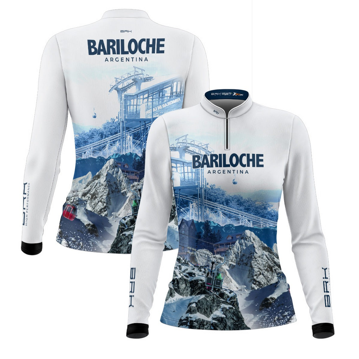 Camisa de Motociclismo Feminina Brk Expedição Bariloche com Proteção Solar UV50+