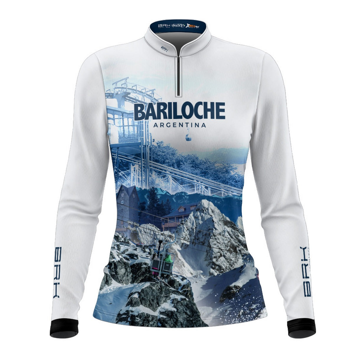 Camisa de Motociclismo Feminina Brk Expedição Bariloche com Proteção Solar UV50+