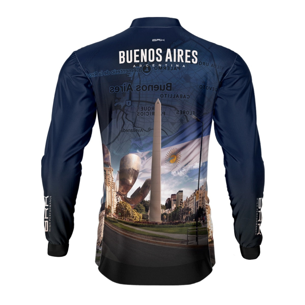 Camisa de Motociclismo Brk Expedição Buenos Aires com Proteção Solar UV50+