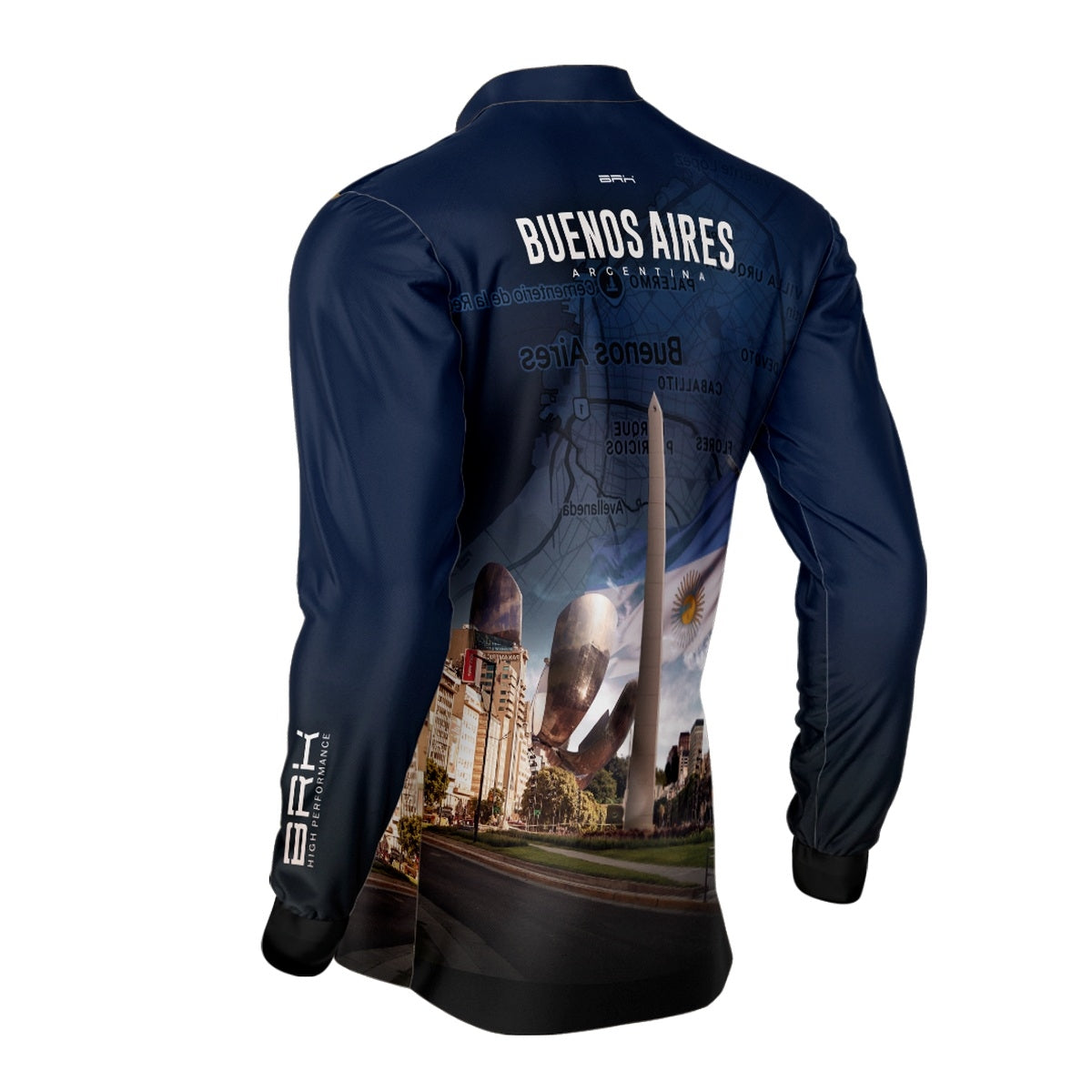 Camisa de Motociclismo Brk Expedição Buenos Aires com Proteção Solar UV50+