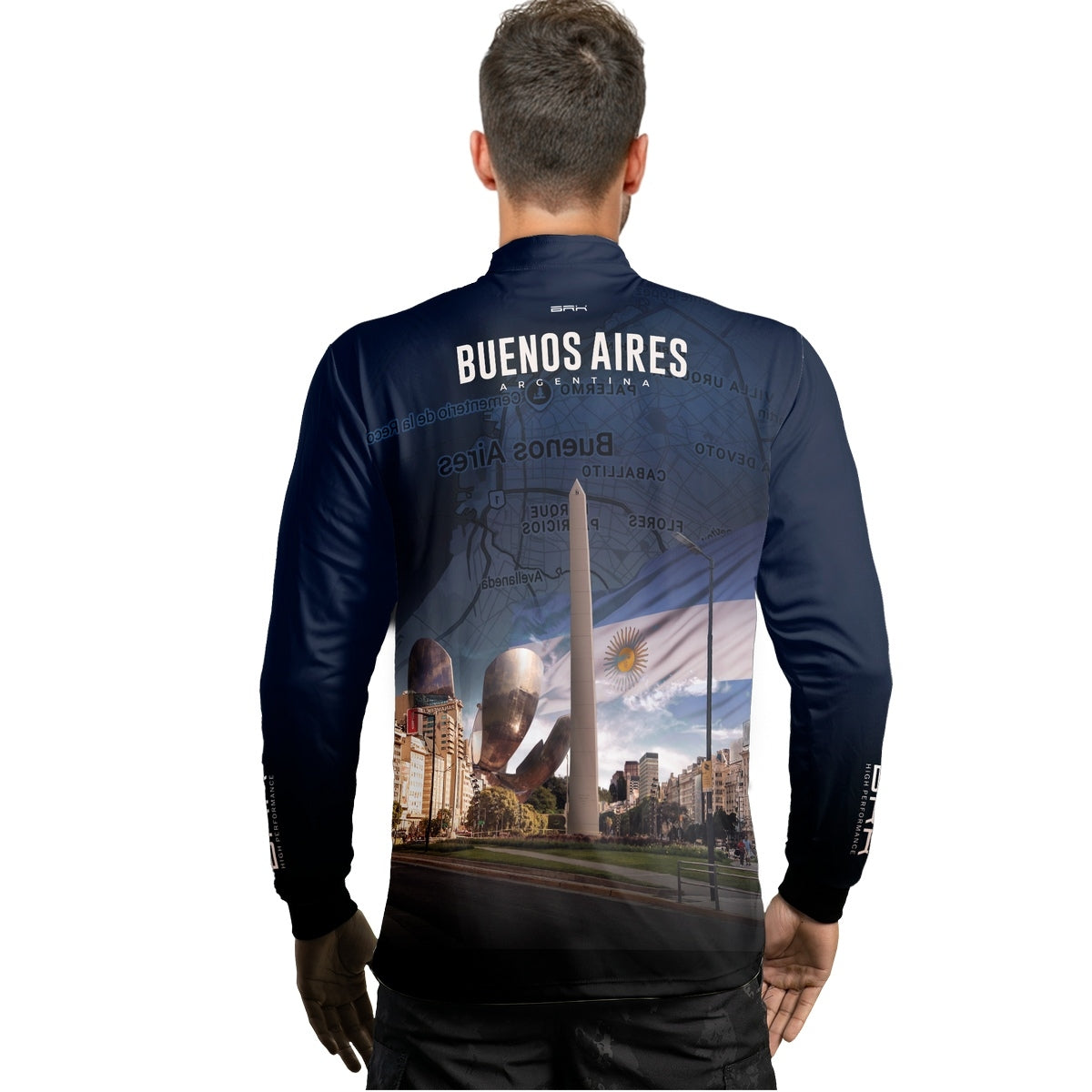 Camisa de Motociclismo Brk Expedição Buenos Aires com Proteção Solar UV50+