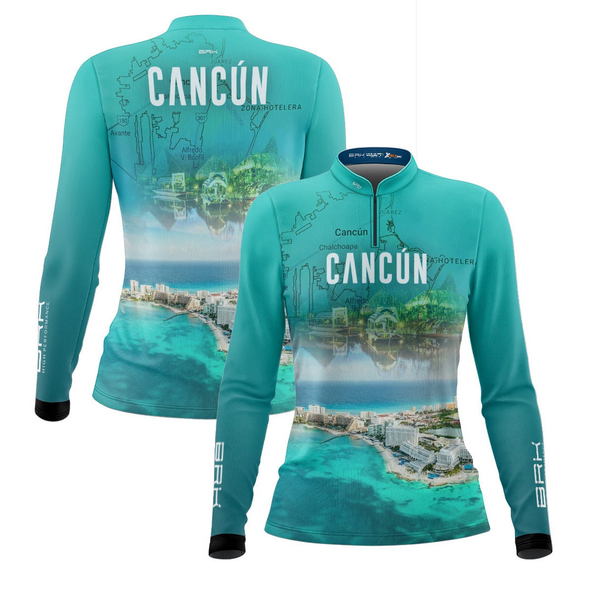 Camisa de Motociclismo Feminina Brk Expedição Cancún com Proteção Solar UV50+