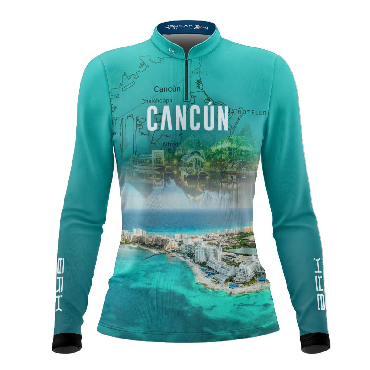 Camisa de Motociclismo Feminina Brk Expedição Cancún com Proteção Solar UV50+