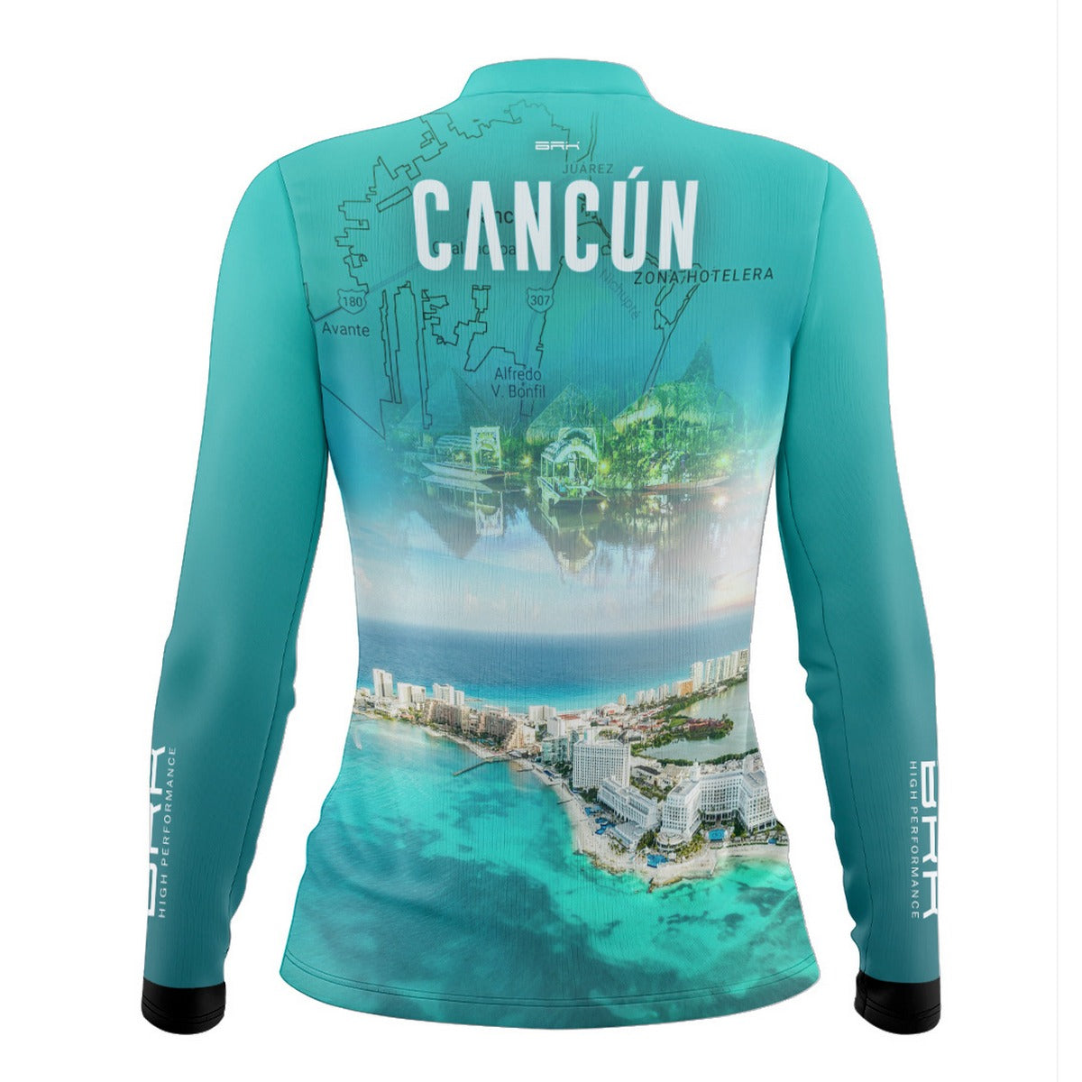 Camisa de Motociclismo Feminina Brk Expedição Cancún com Proteção Solar UV50+