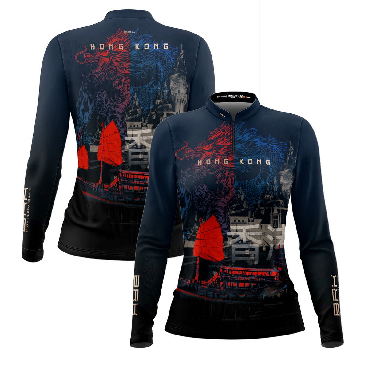 Camisa de Motociclismo Feminina Brk Expedição Hong Kong com Proteção Solar UV50+