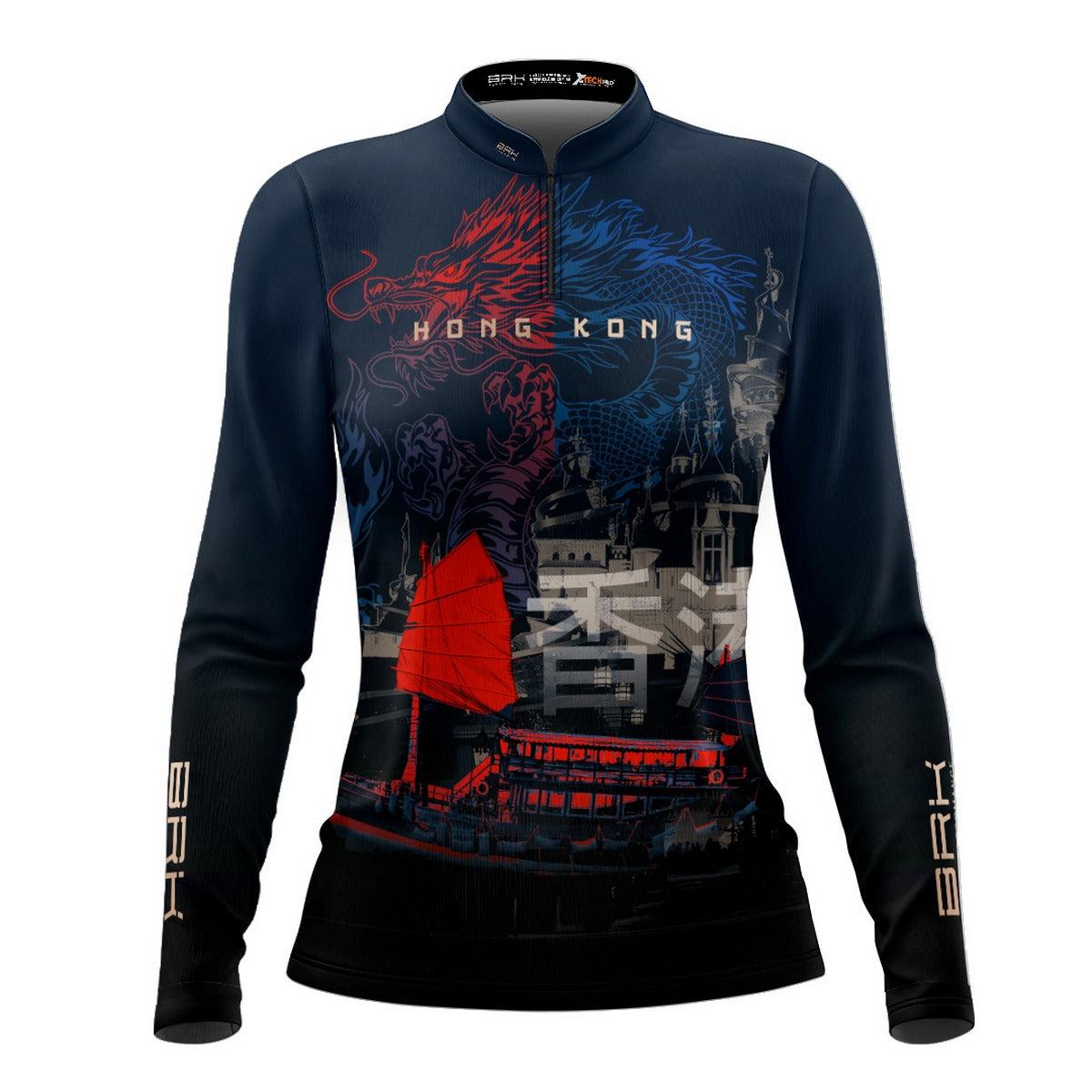 Camisa de Motociclismo Feminina Brk Expedição Hong Kong com Proteção Solar UV50+