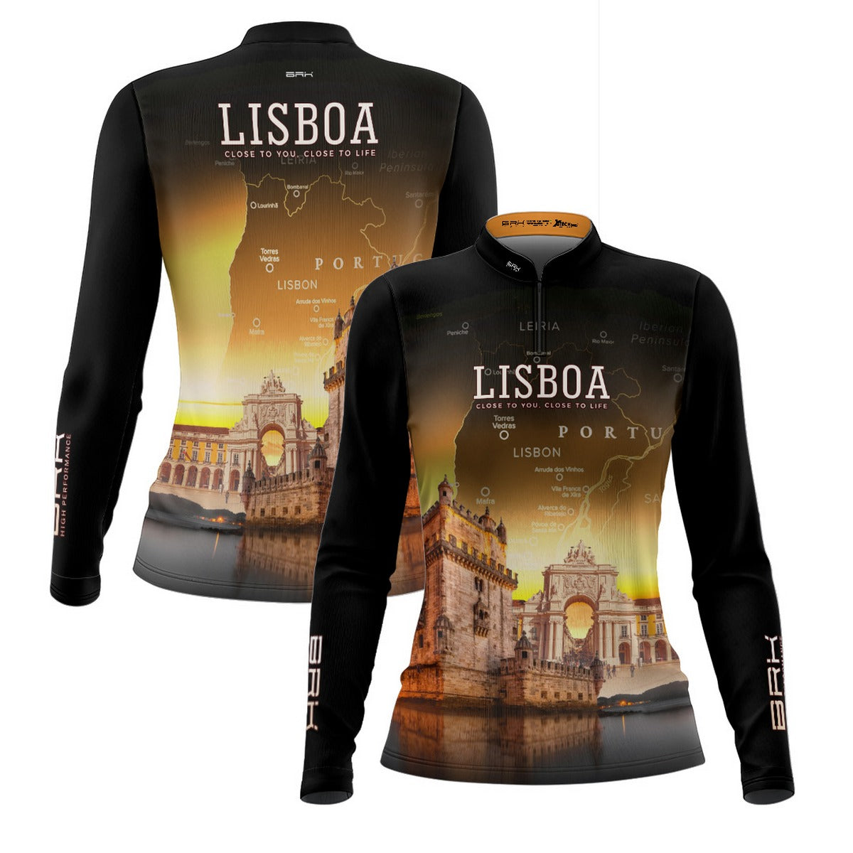 Camisa de Motociclismo Feminina Brk Expedição Lisboa com Proteção Solar UV50+