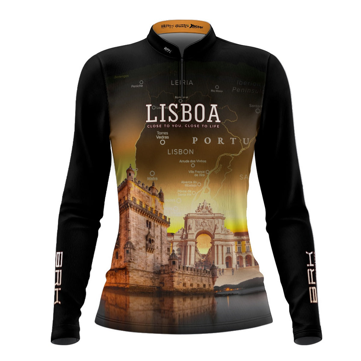 Camisa de Motociclismo Feminina Brk Expedição Lisboa com Proteção Solar UV50+