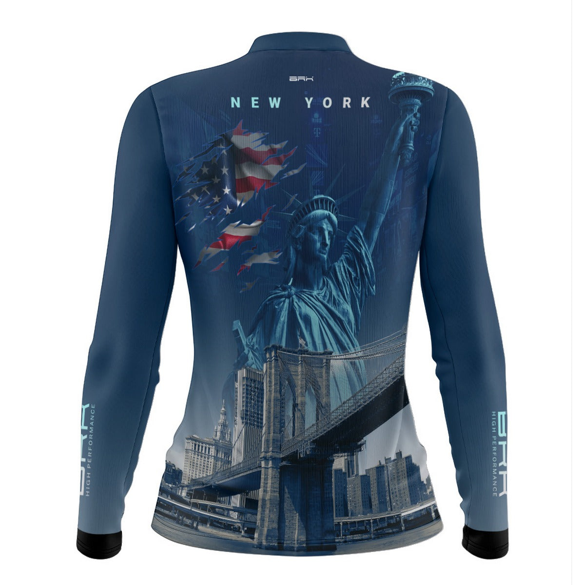 Camisa de Motociclismo Feminina Brk Expedição New York com Proteção Solar UV50+