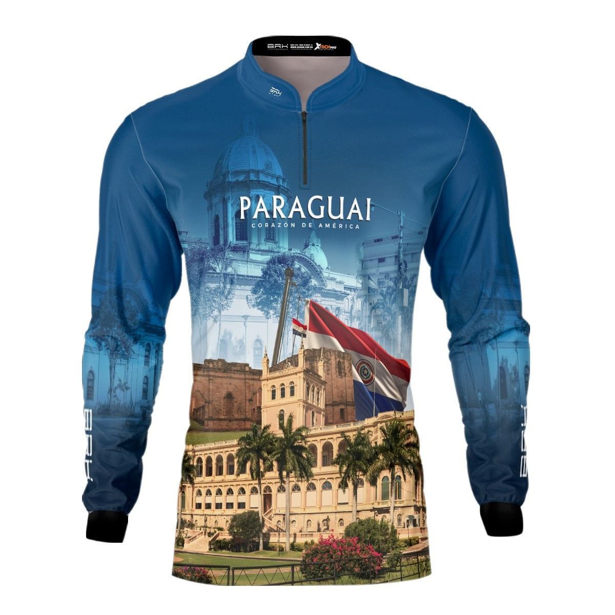 Camisa de Motociclismo Brk Expedição Paraguai com Proteção Solar UV50+