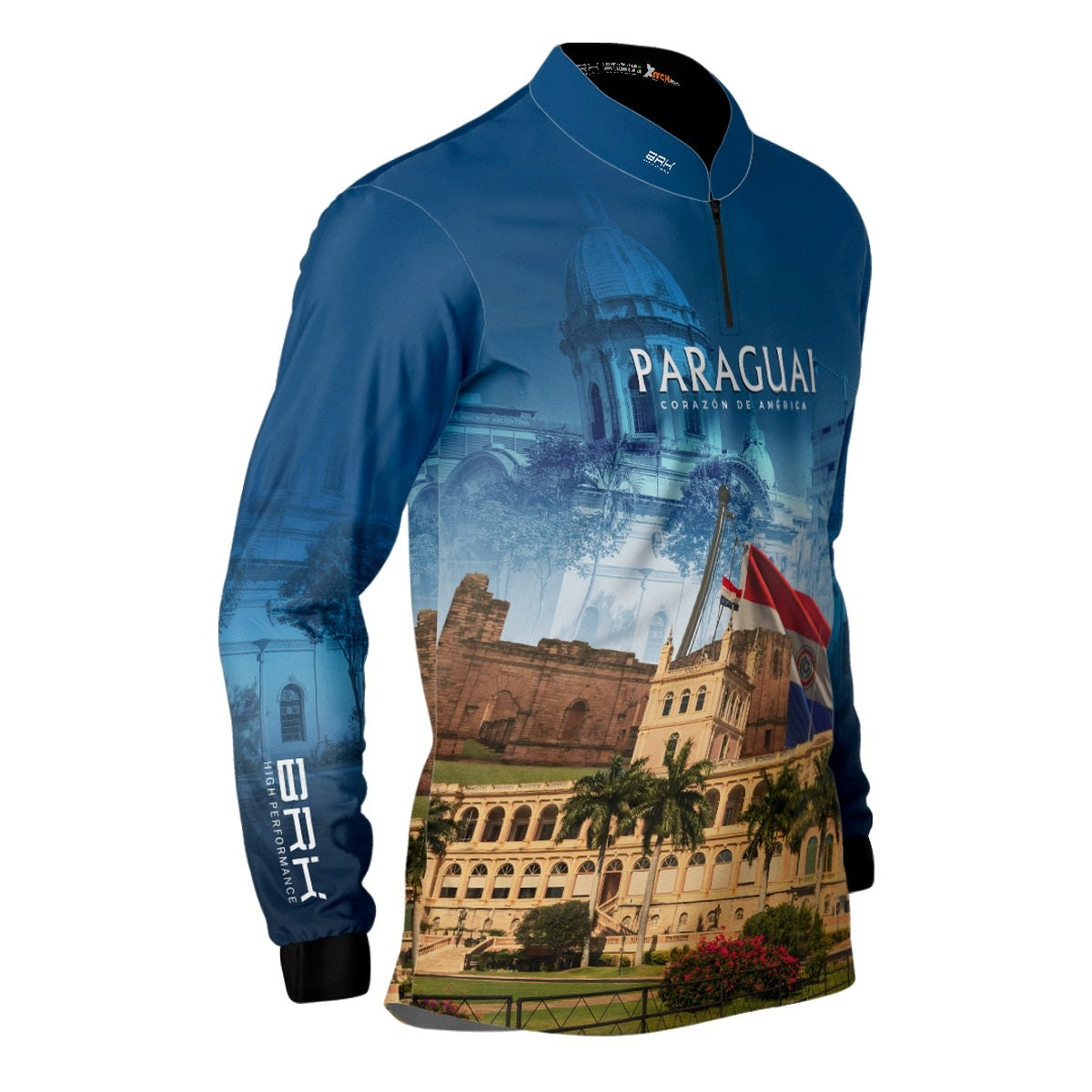 Camisa de Motociclismo Brk Expedição Paraguai com Proteção Solar UV50+
