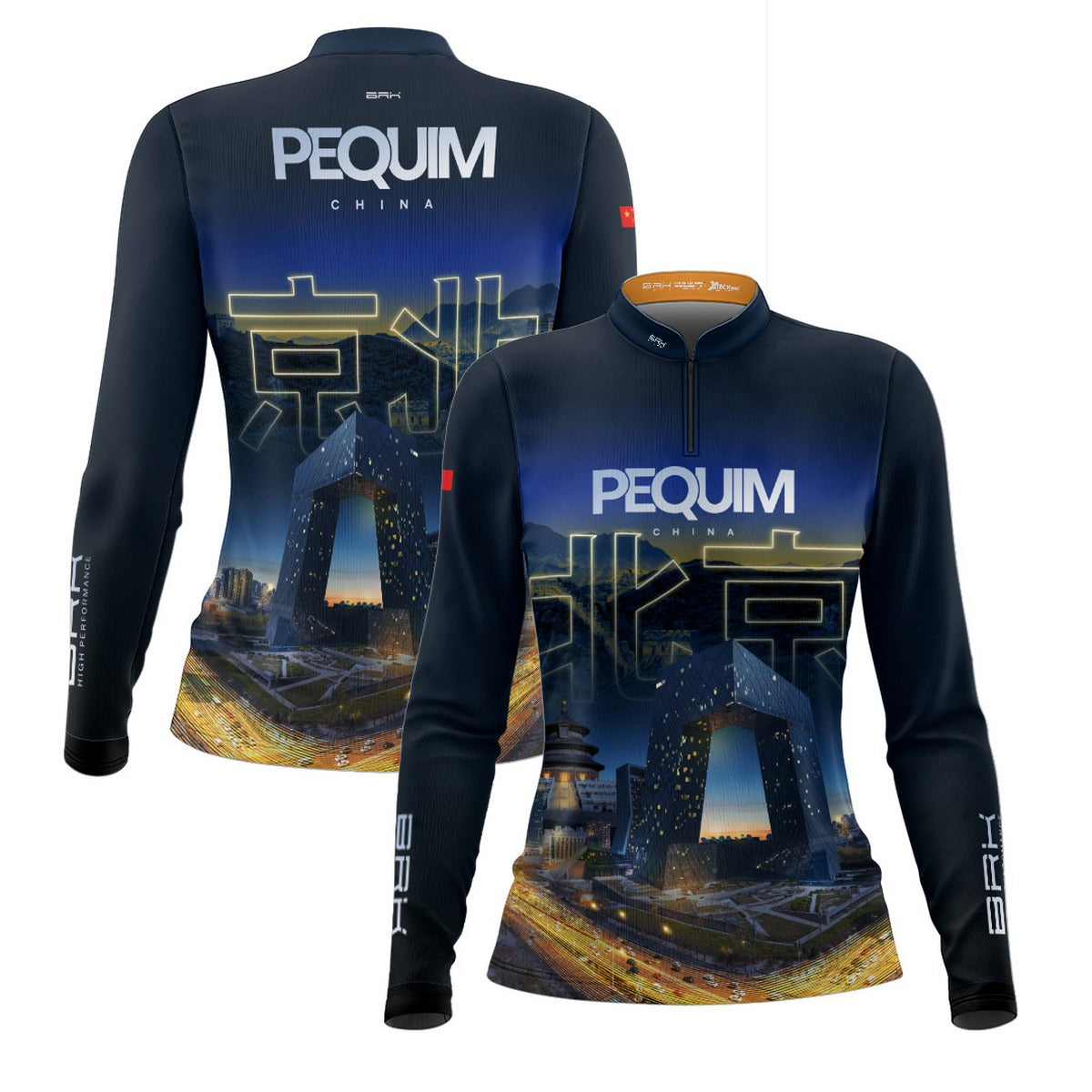 Camisa de Motociclismo Feminina Brk Expedição Pequim com Proteção Solar UV50+
