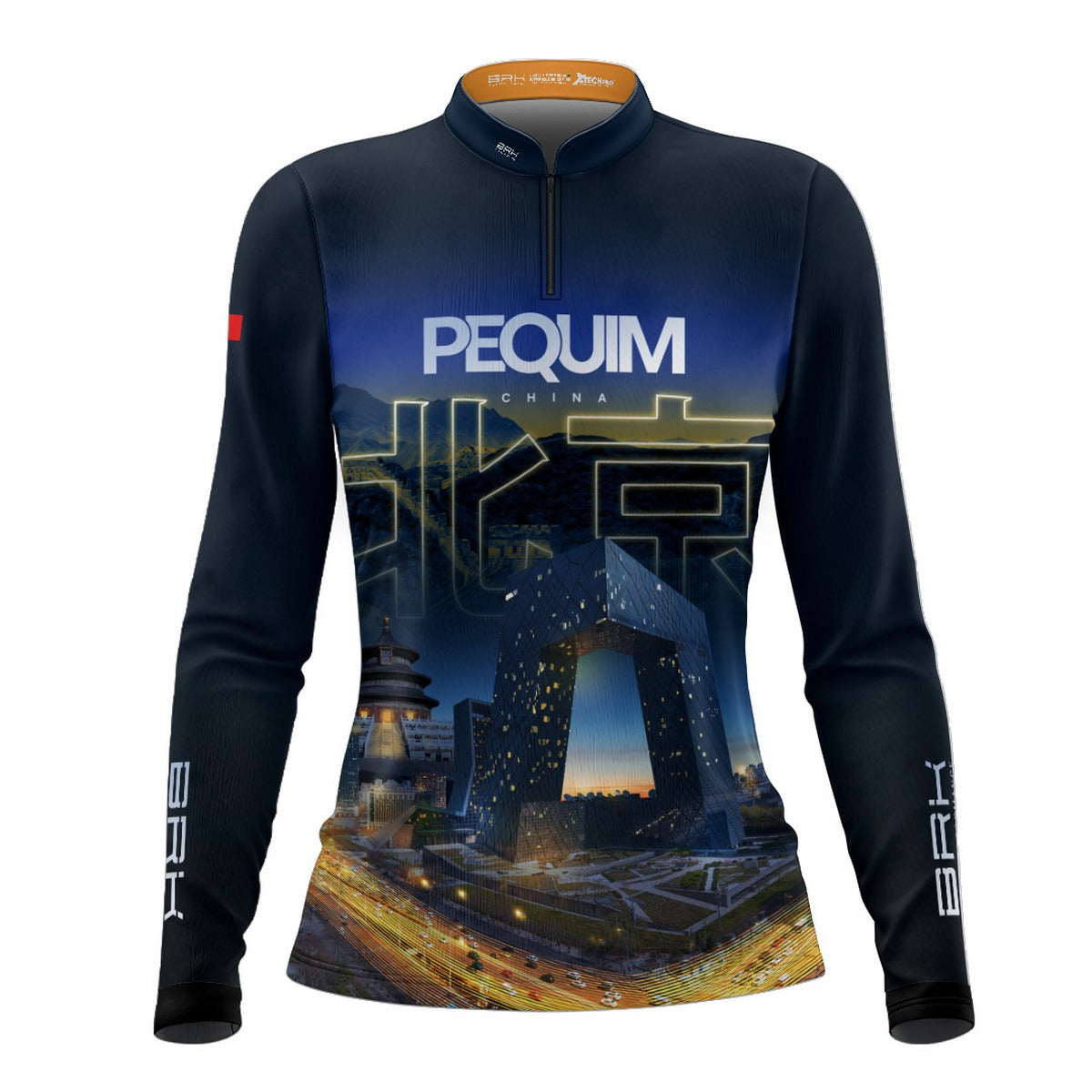 Camisa de Motociclismo Feminina Brk Expedição Pequim com Proteção Solar UV50+