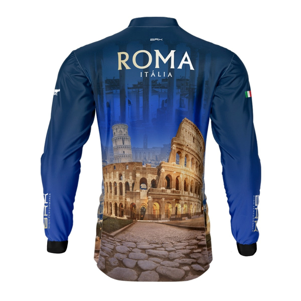 Camisa de Motociclismo Brk Expedição Roma Itália com Proteção Solar UV50+