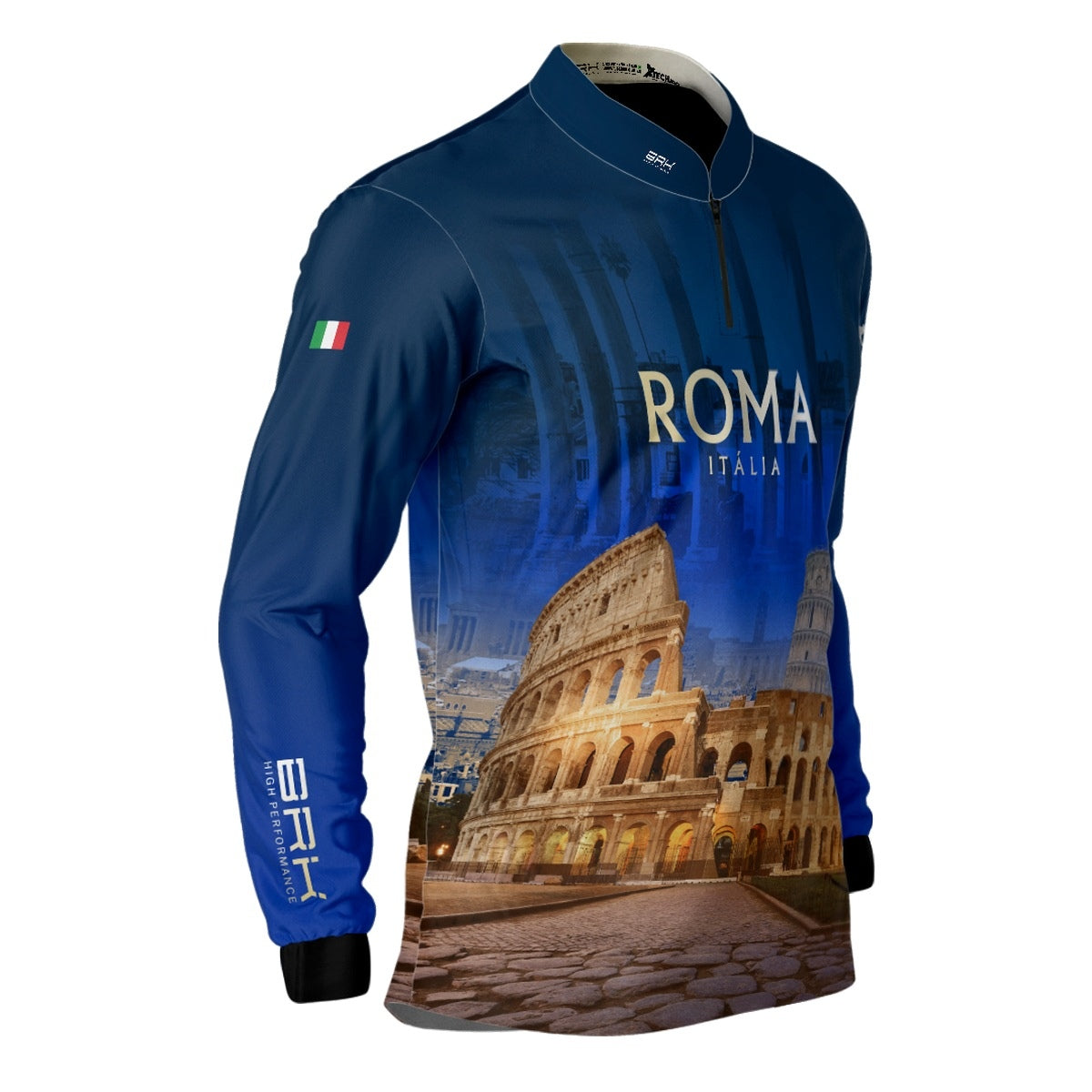 Camisa de Motociclismo Brk Expedição Roma Itália com Proteção Solar UV50+