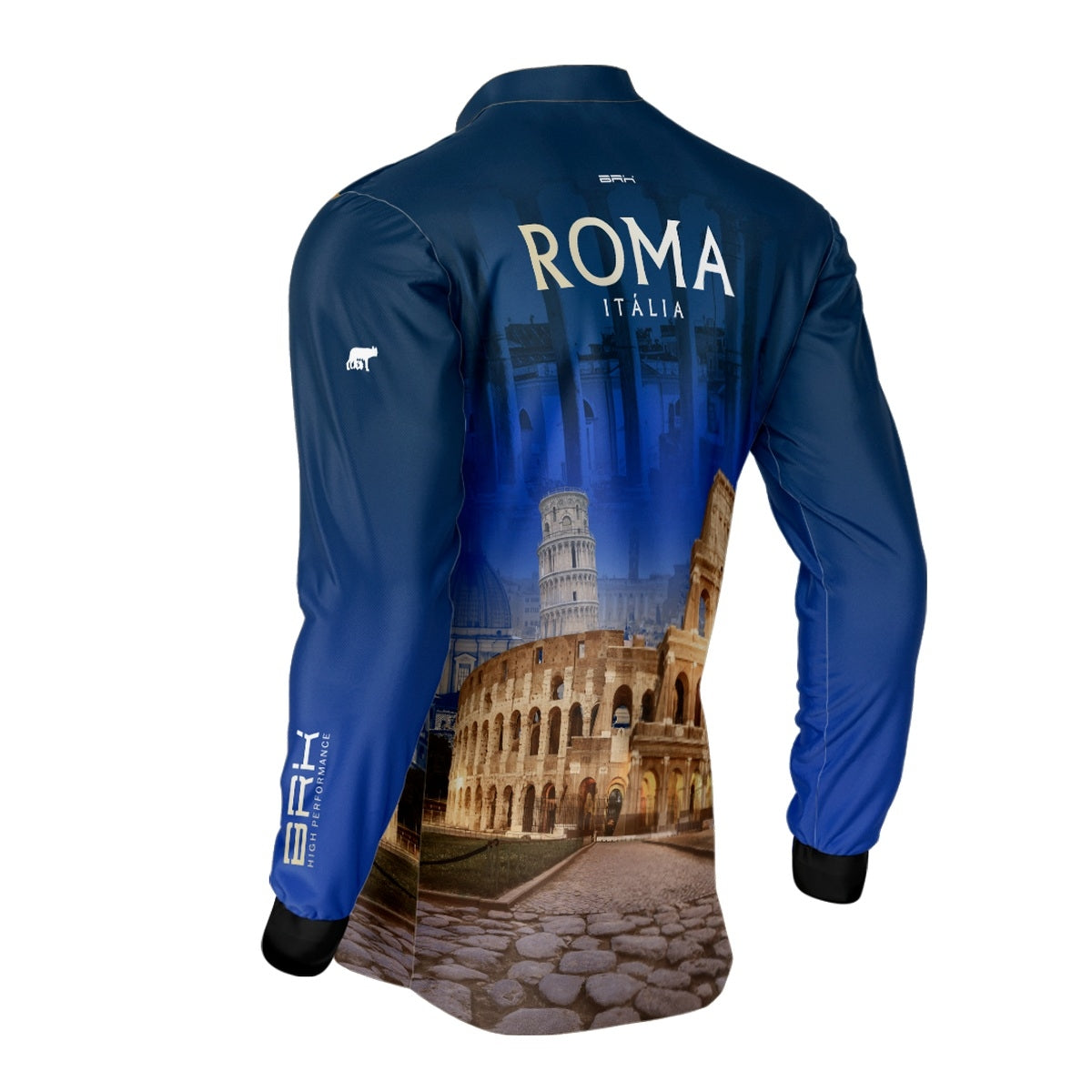 Camisa de Motociclismo Brk Expedição Roma Itália com Proteção Solar UV50+