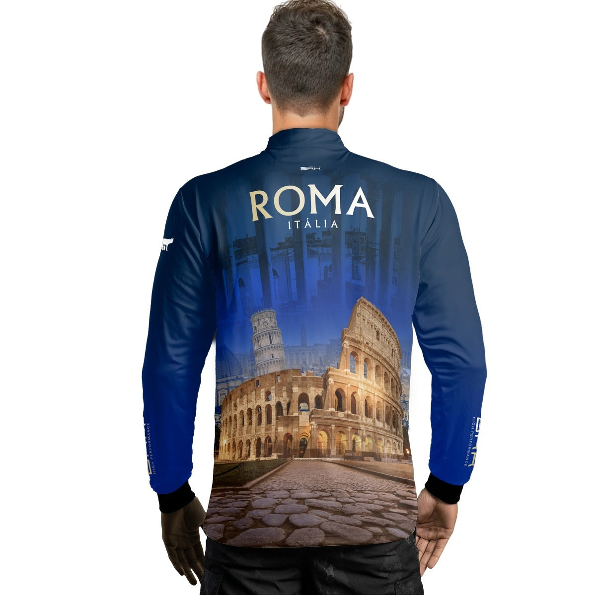 Camisa de Motociclismo Brk Expedição Roma Itália com Proteção Solar UV50+
