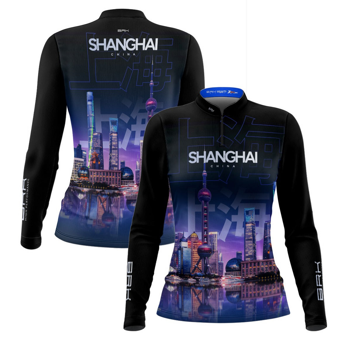Camisa de Motociclismo Feminina Brk Expedição Shanghai com Proteção Solar UV50+