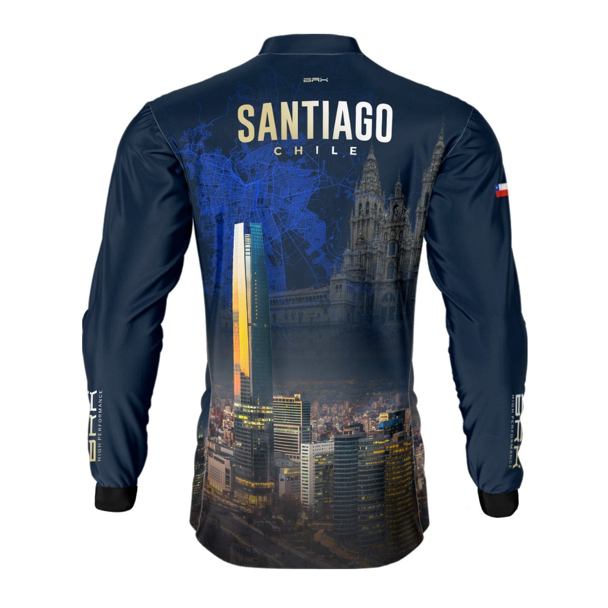 Camisa de Motociclismo Brk Expedição Santiago Chile com Proteção Solar UV50+