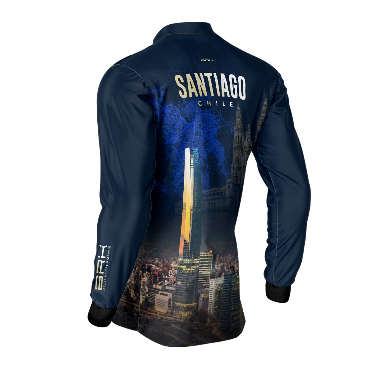 Camisa de Motociclismo Brk Expedição Santiago Chile com Proteção Solar UV50+