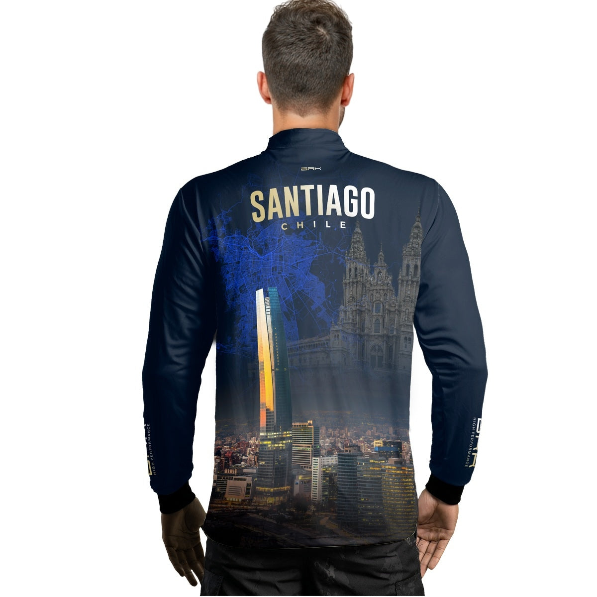 Camisa de Motociclismo Brk Expedição Santiago Chile com Proteção Solar UV50+