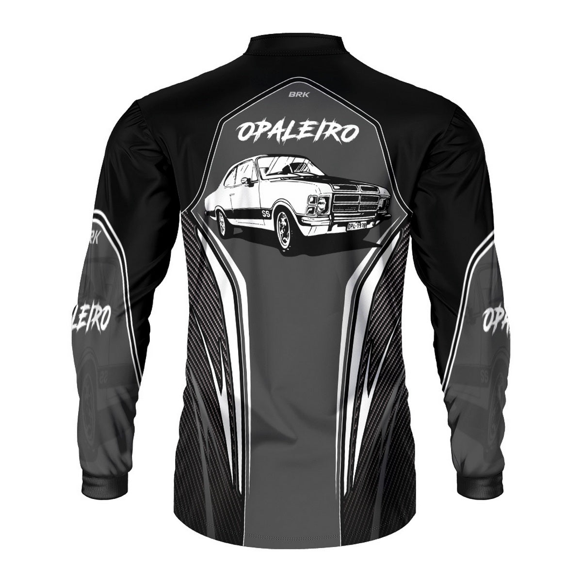 Camisa de Carros Antigos Brk Opala Preto com Proteção UV 50+