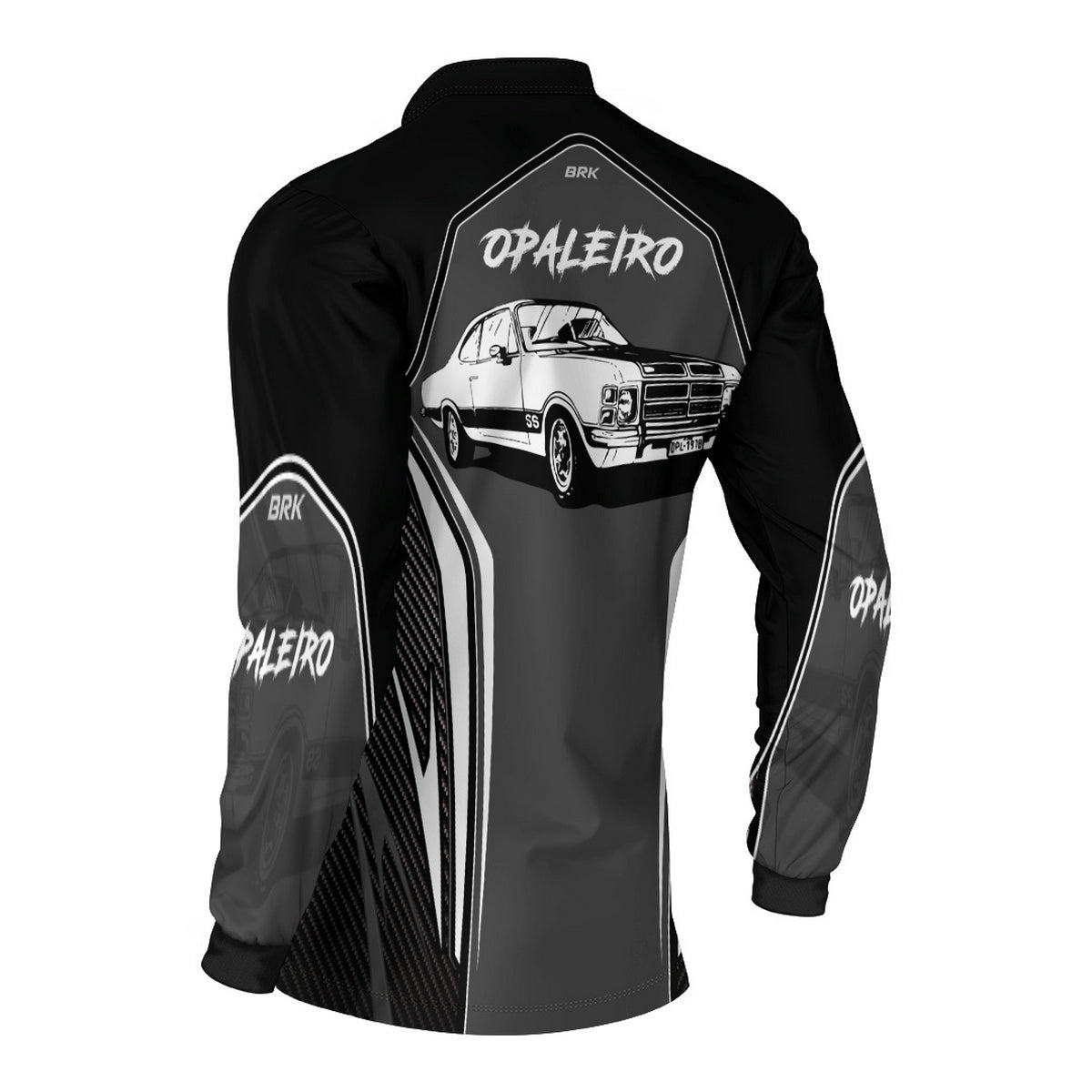 Camisa de Carros Antigos Brk Opala Preto com Proteção UV 50+