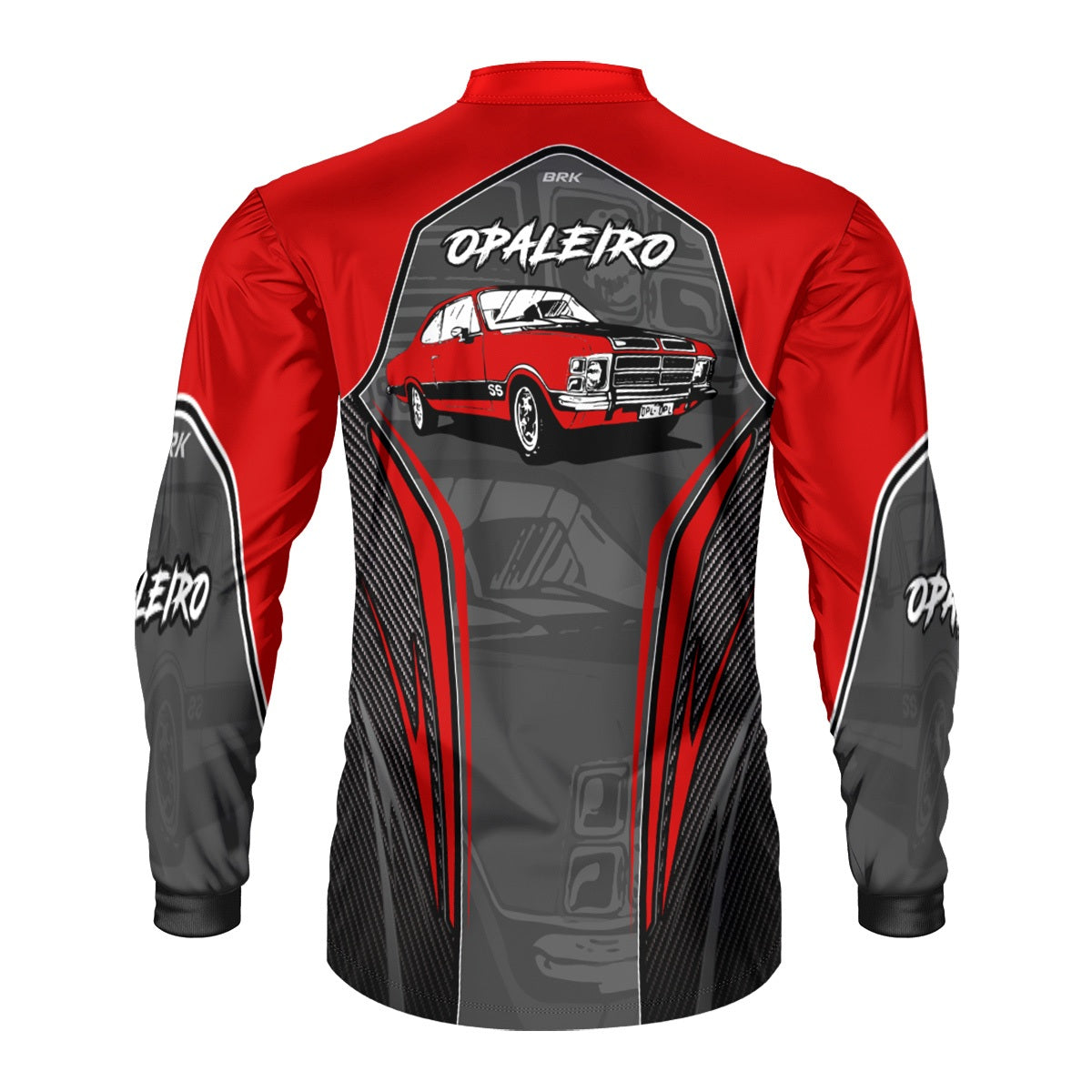 Camiseta de Carros Antigos Brk Opala Vermelho com Proteção Solar UV50+