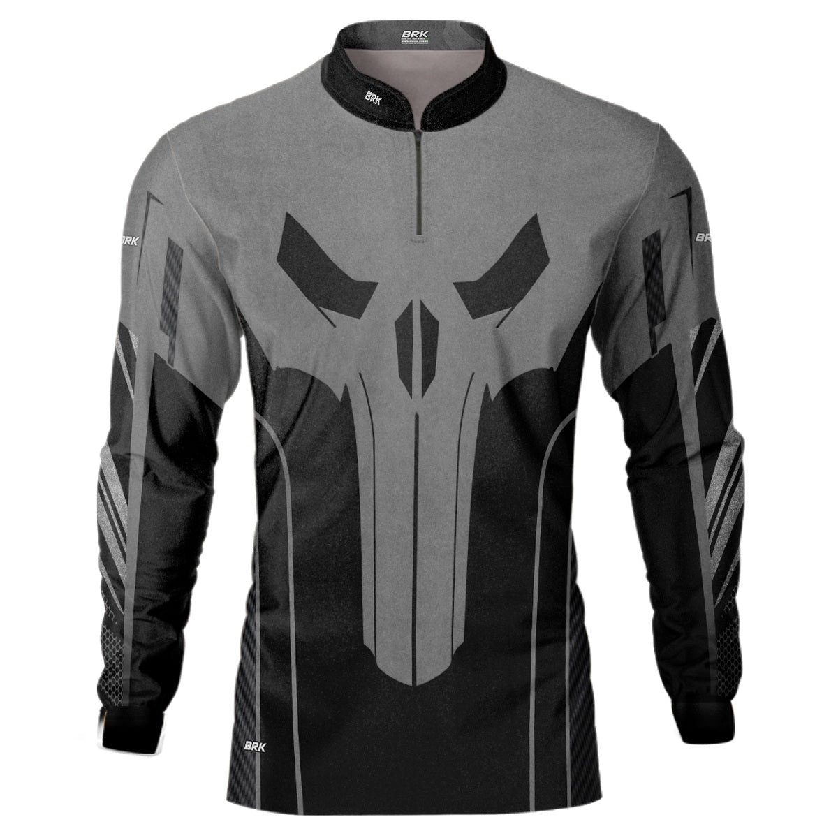 Camisa de Motociclismo Brk Road Rider Skull Rider com UV50+