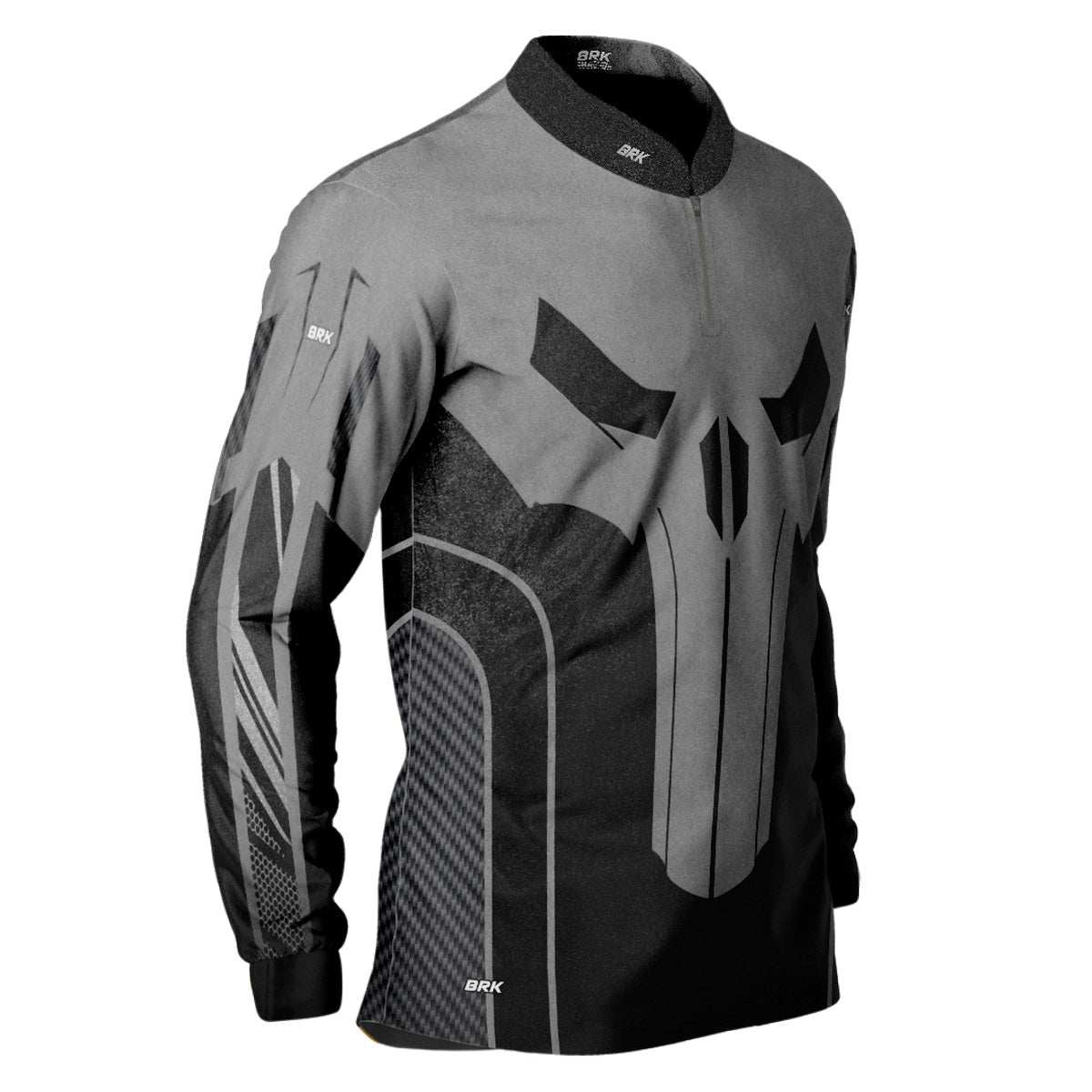 Camisa de Motociclismo Brk Road Rider Skull Rider com UV50+