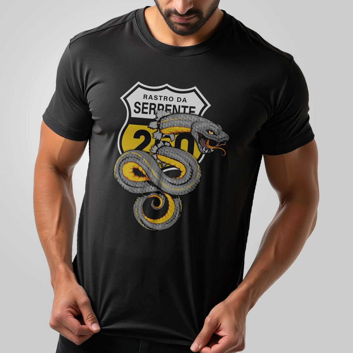 Camiseta Expedição Rastro da Serpente na Estrada com Algodão Premium Brk
