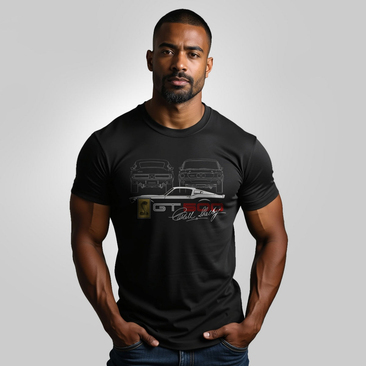 Camiseta Shelby GT500 O Clássico que Nunca Sai de Moda com Algodão Premium Brk