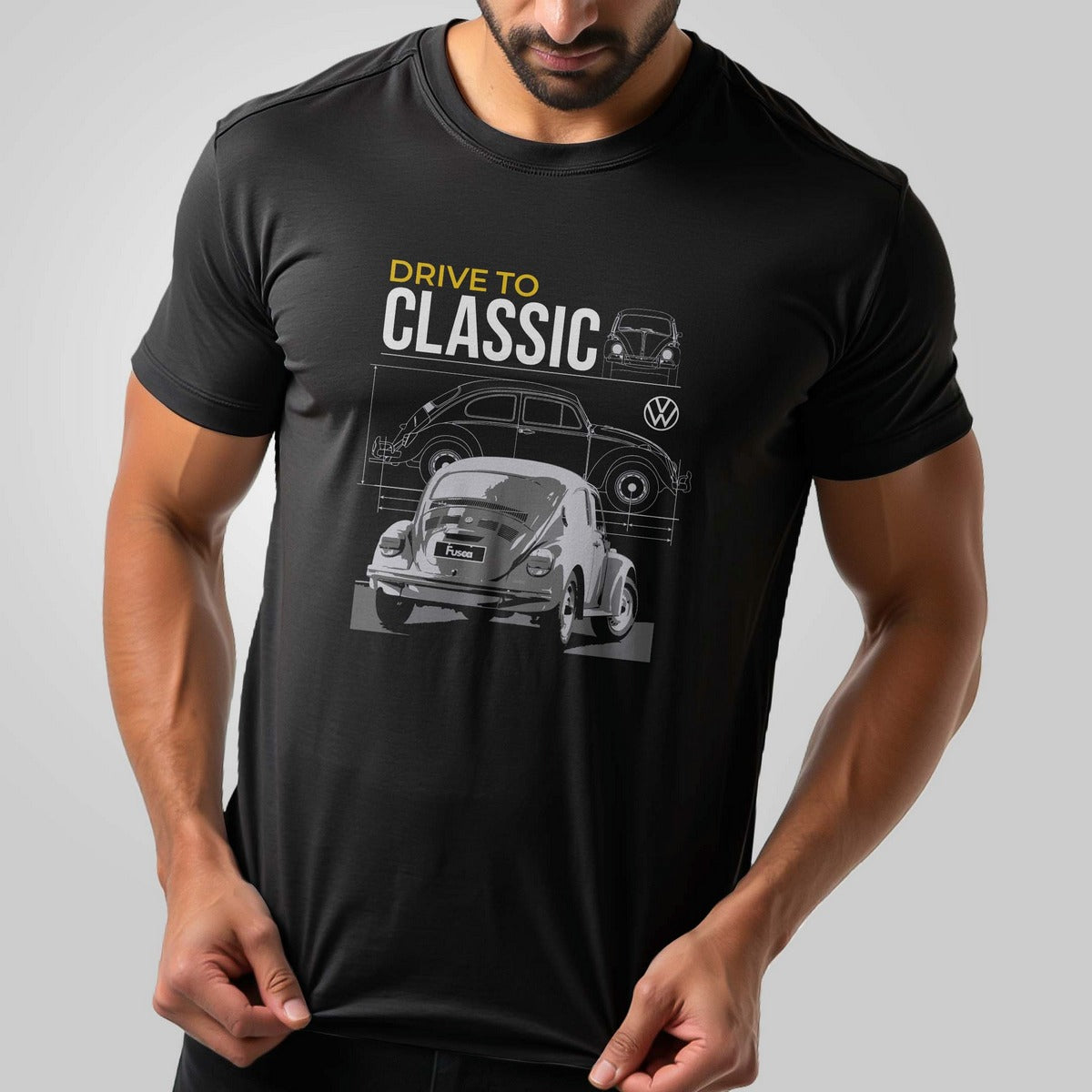 Camiseta Fusca Drive to Classic com Algodão Premium Brk