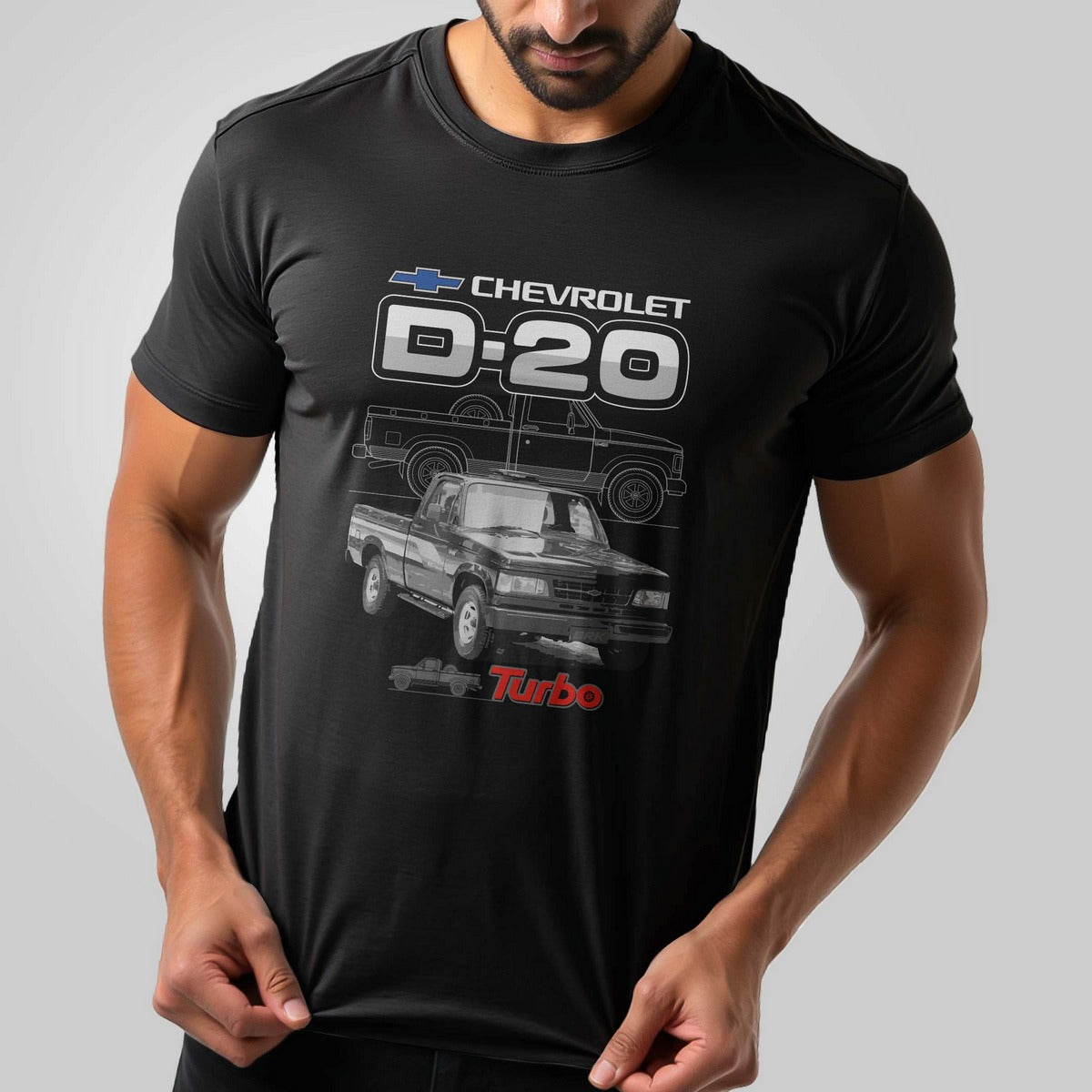 Camiseta Caminhonete D20 Turbo com Algodão Premium Brk