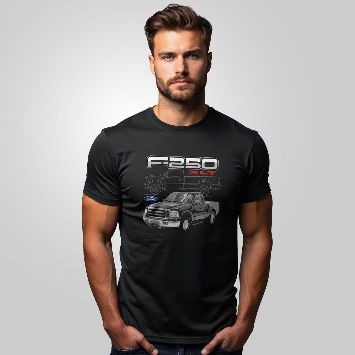 Camiseta Caminhonete F-250 XLT com Algodão Premium Brk