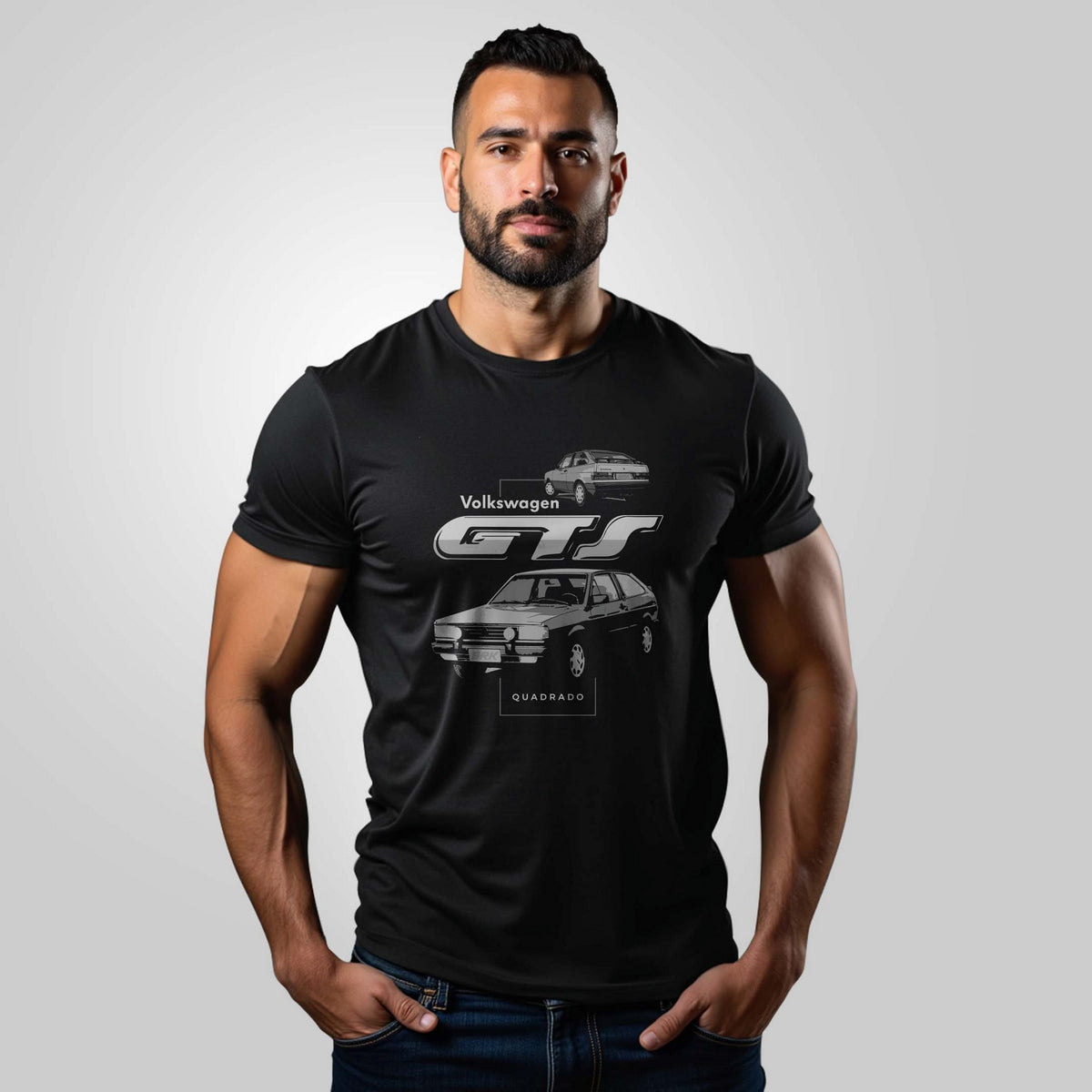 Camiseta Motors Gol GTS Quadrado com Algodão Premium Brk