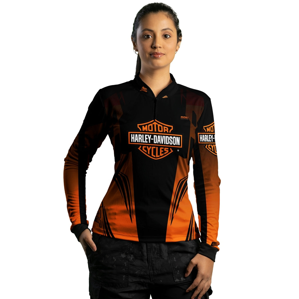 Camisa de Motociclismo Feminina Brk Harley Davidson com Proteção UV50+